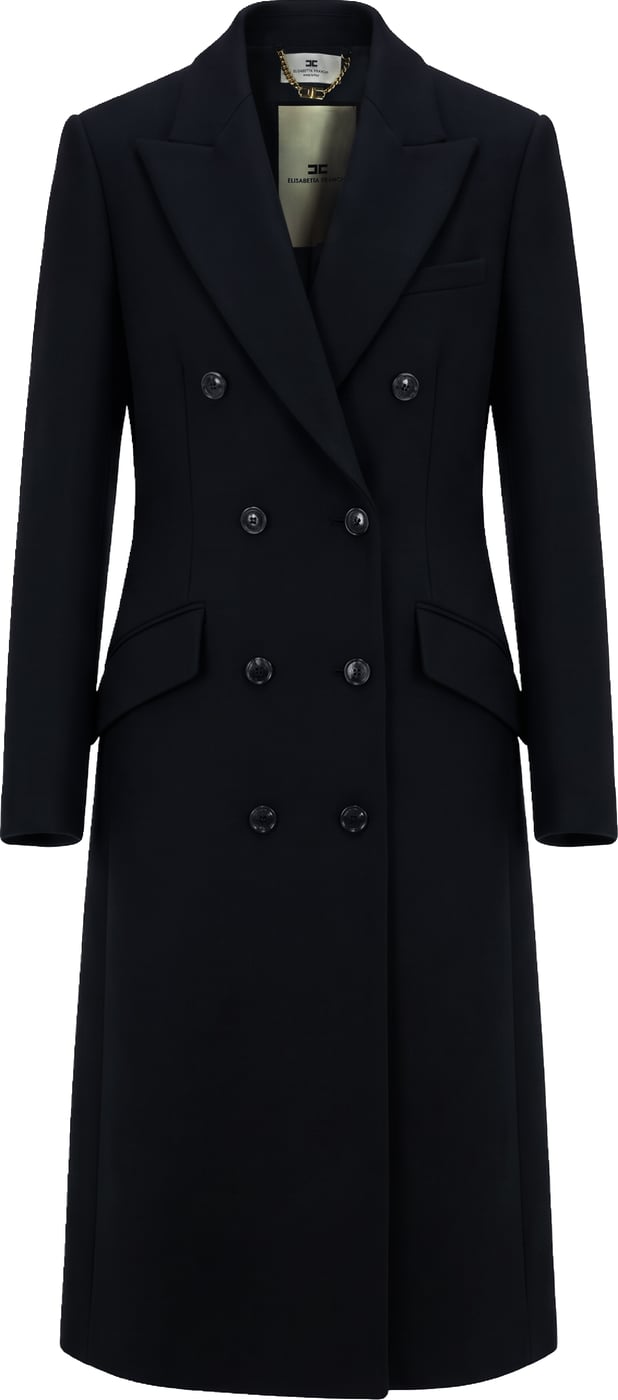 Long double-breasted coat