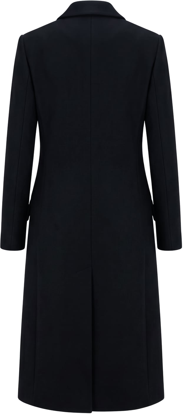 Long double-breasted coat