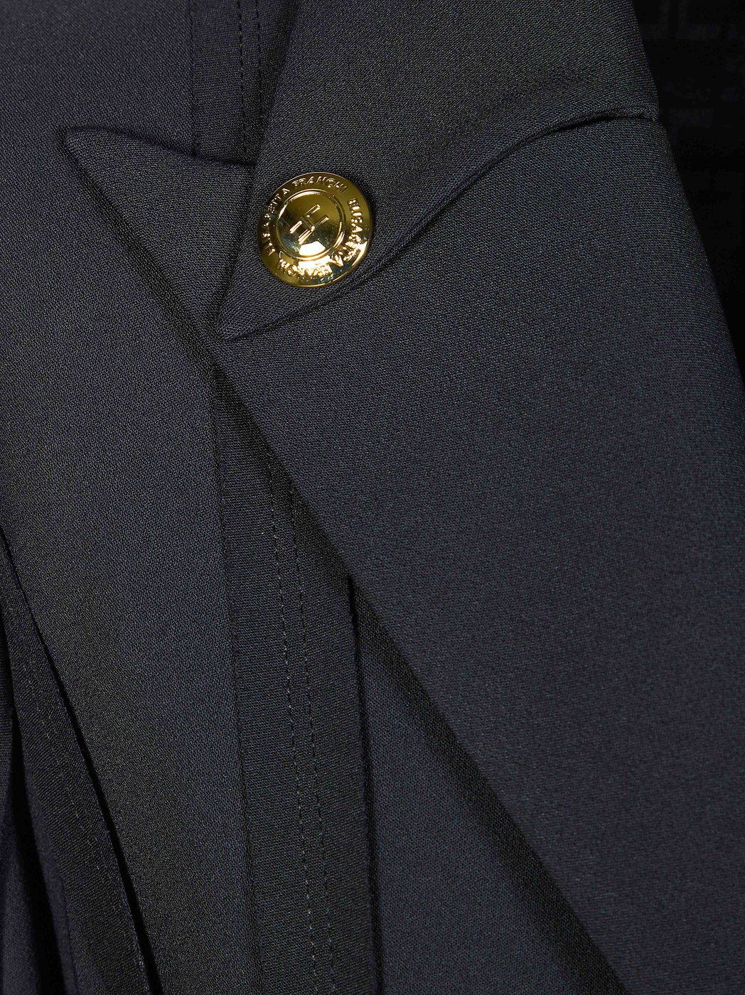 Tailored Double Breasted Gold Buttons Blazer