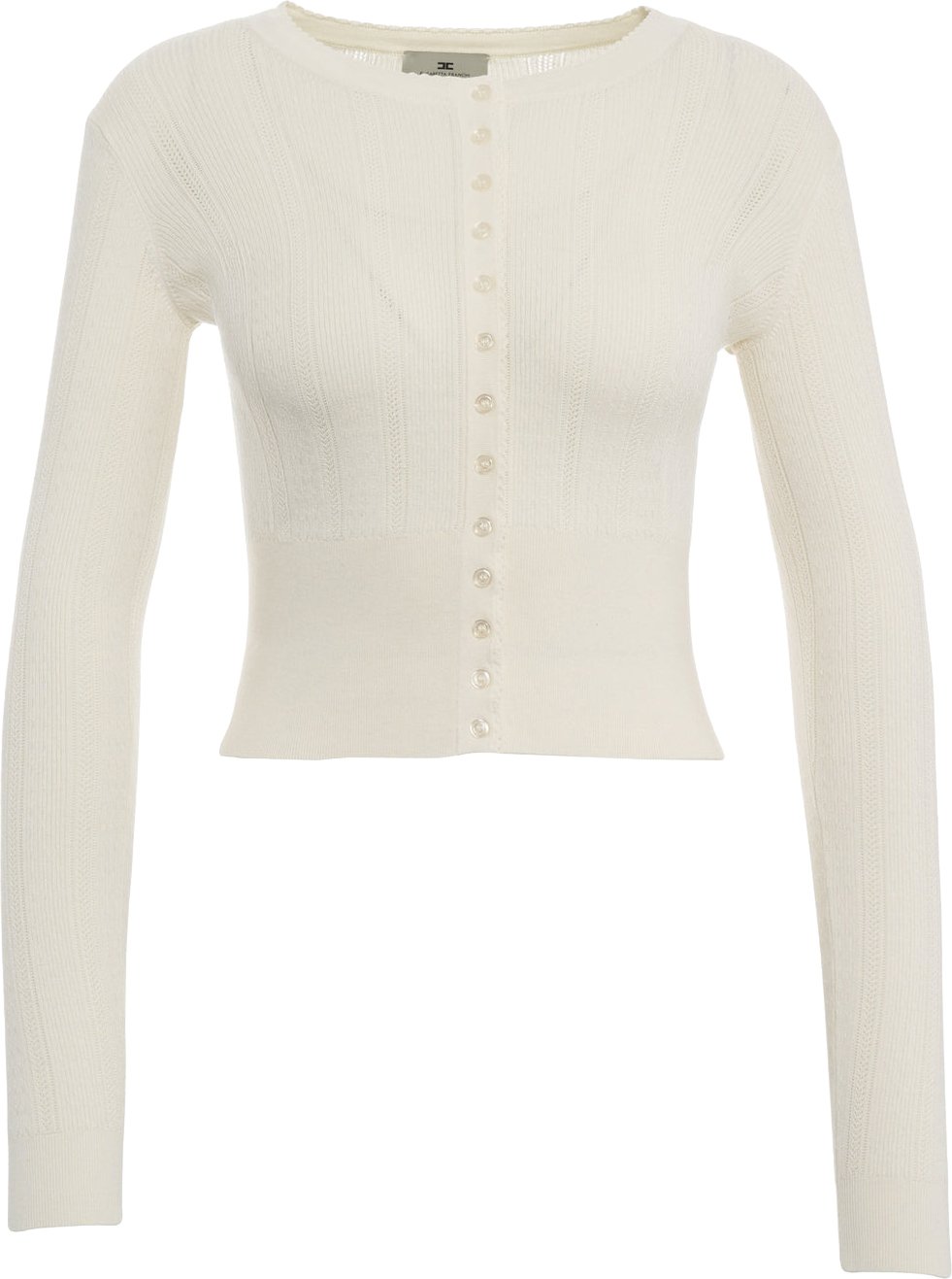 Cardigan with button closure