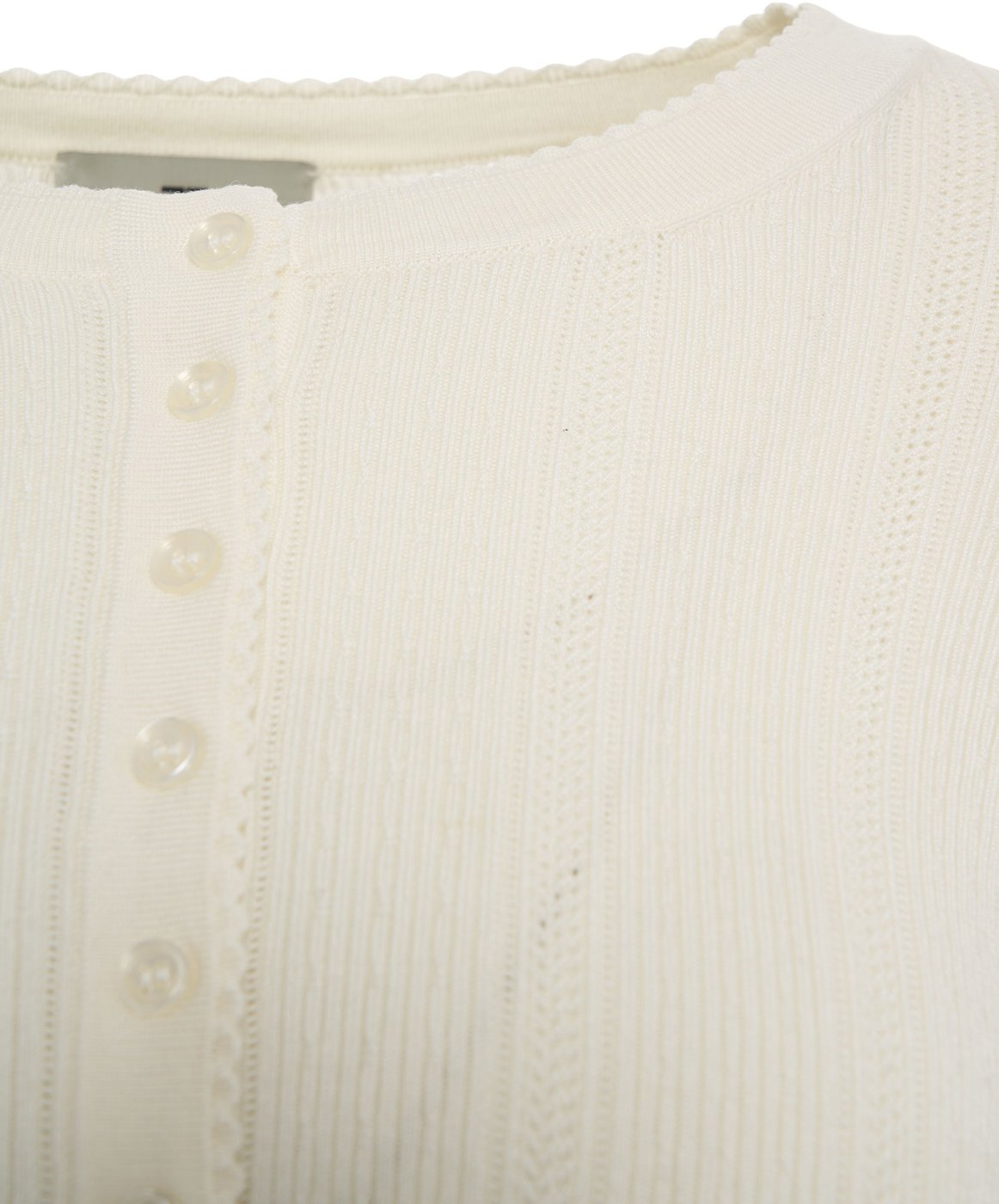 Cardigan with button closure