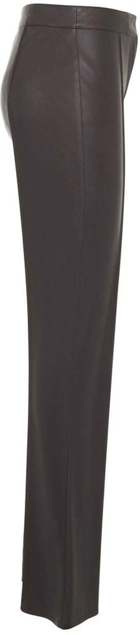 Faux leather flared pants