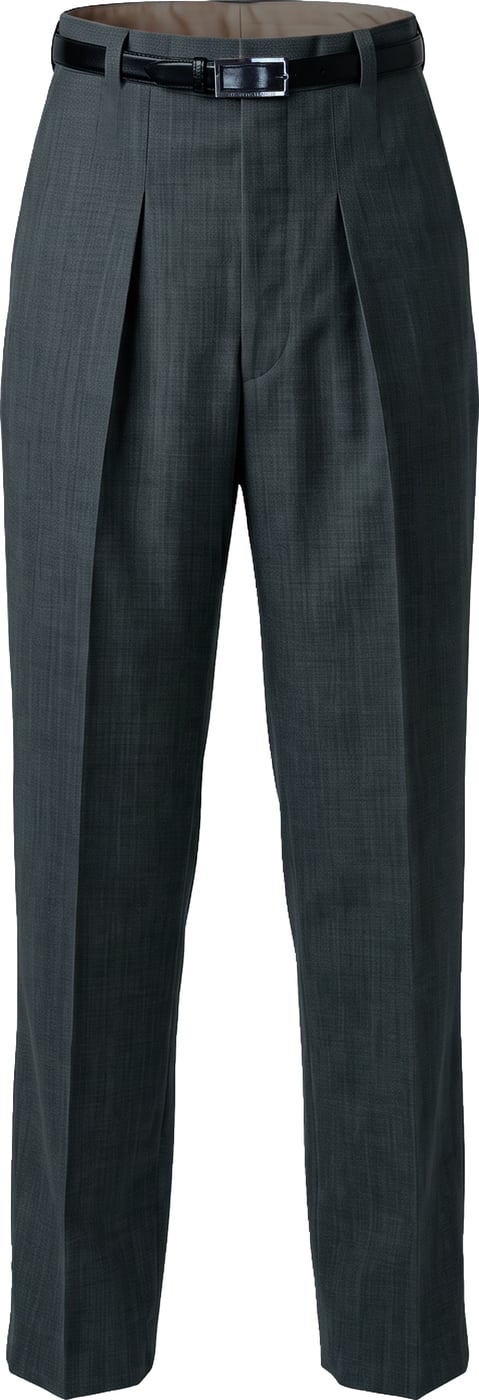 Wool trousers with pleats