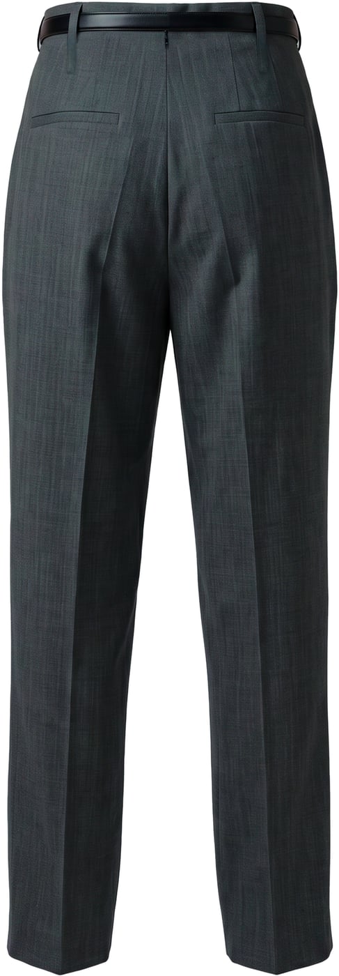 Wool trousers with pleats