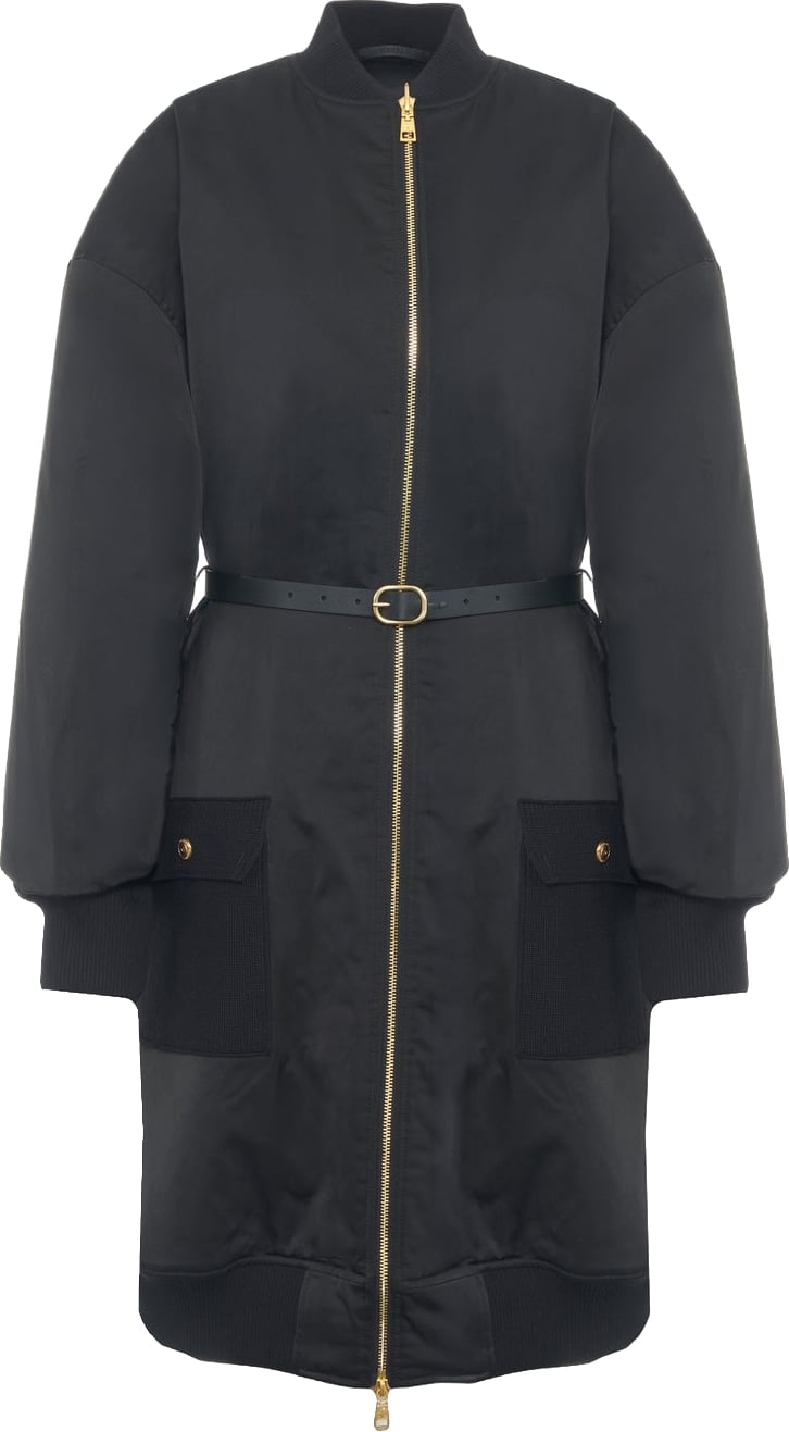 Parka with belt