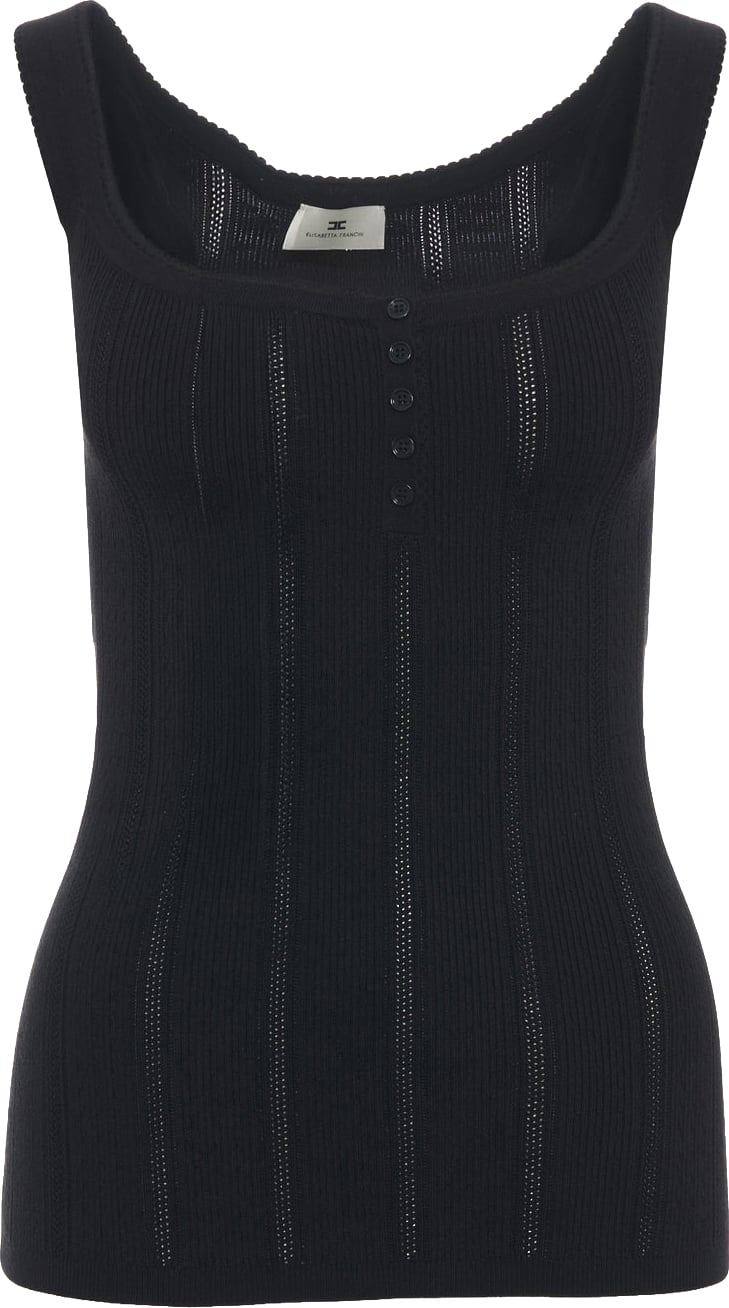 Top with button closure