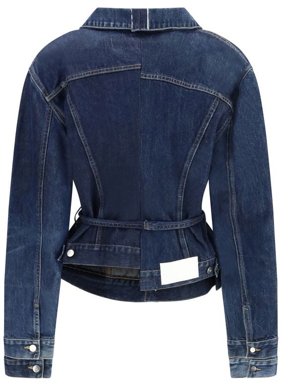 E.L.V. DENIM Blue Cotton Denim Jacket