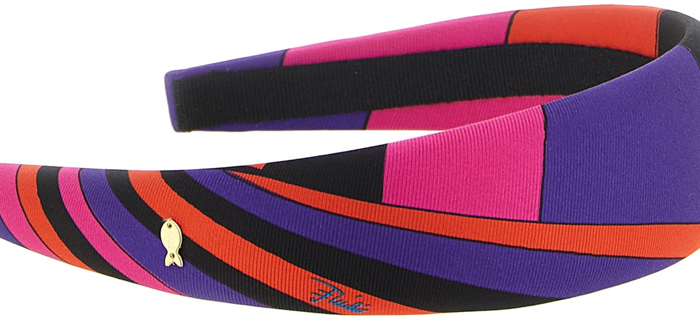 Emilio Pucci Multicolor Silk Headband