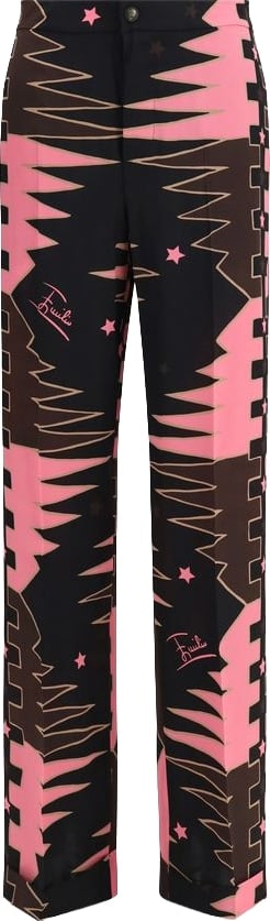Emilio Pucci Multicolor Silk Casual Pants