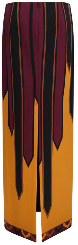 Emilio Pucci Multicolor Polyamide Long Skirt