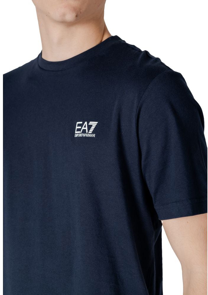 EA7 Emporio Armani Blue Cotton Sportswear