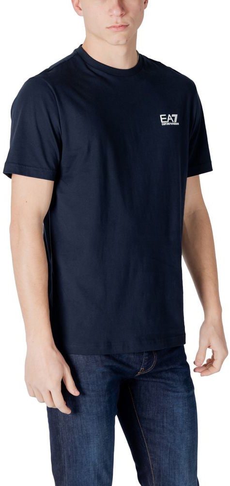 EA7 Emporio Armani Blue Cotton Sportswear