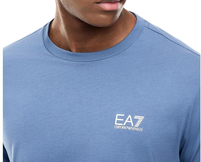 EA7 Emporio Armani Blue Cotton Sportswear
