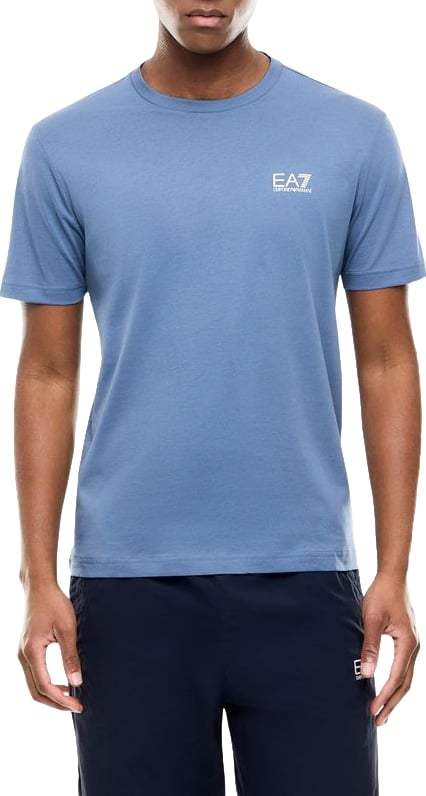 EA7 Emporio Armani Blue Cotton Sportswear