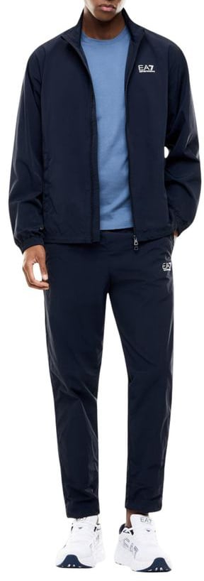 EA7 Emporio Armani Blue Cotton Sportswear
