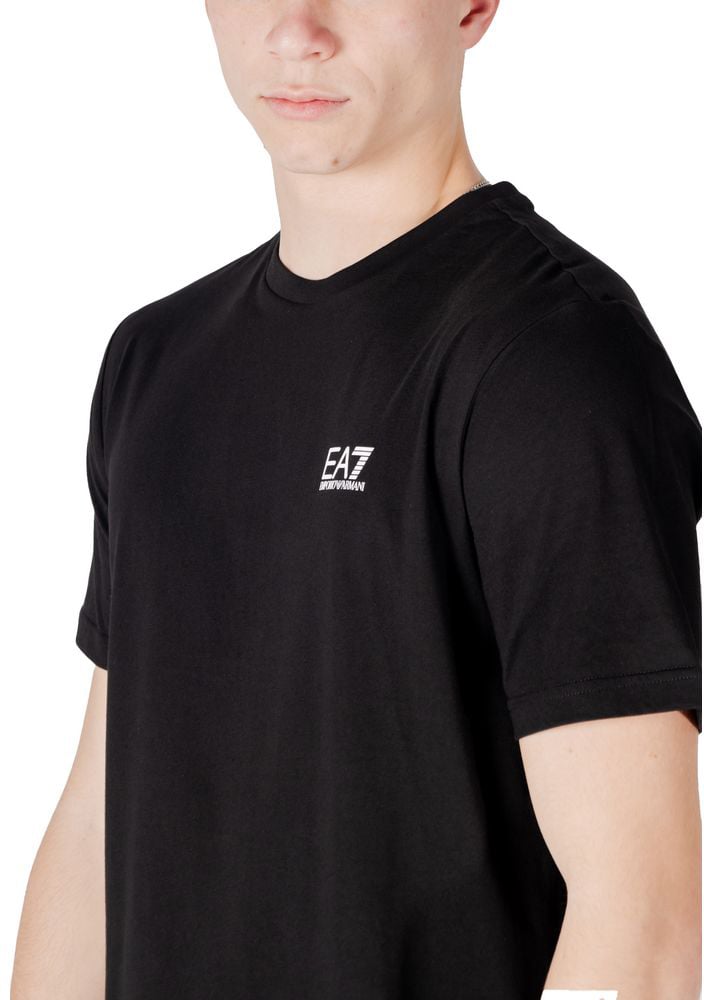 EA7 Emporio Armani Bicolor Cotton T-Shirt