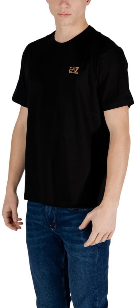 EA7 Emporio Armani Bicolor Cotton T-Shirt