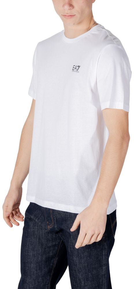 EA7 Emporio Armani Black And White Cotton Sportswear