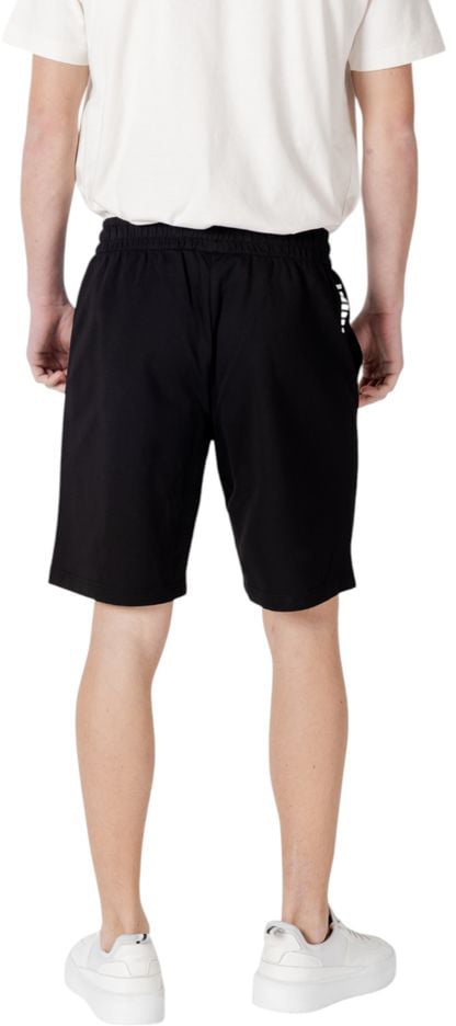 EA7 Emporio Armani Black Cotton Bermuda Shorts