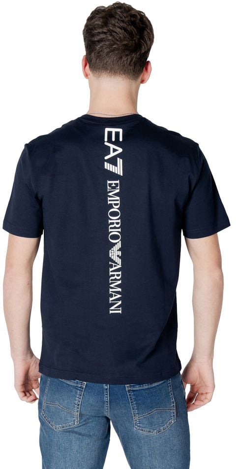 EA7 Emporio Armani Blue Cotton T-Shirt