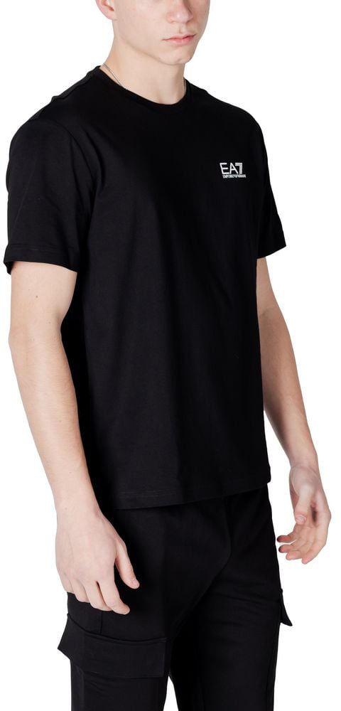 EA7 Emporio Armani Black And White Cotton Sportswear