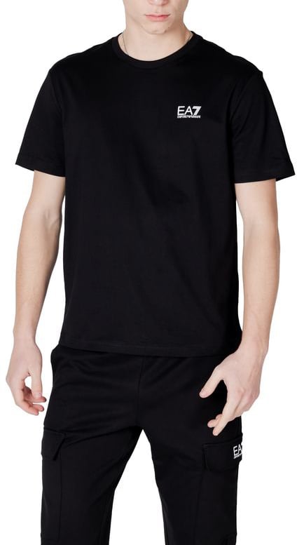 EA7 Emporio Armani Black And White Cotton Sportswear