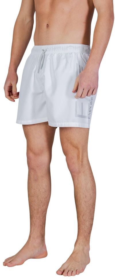 EA7 Emporio Armani Bicolor Polyester Swim Shorts
