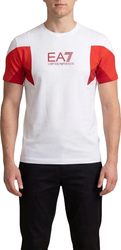 EA7 Emporio Armani White Cotton T-Shirt