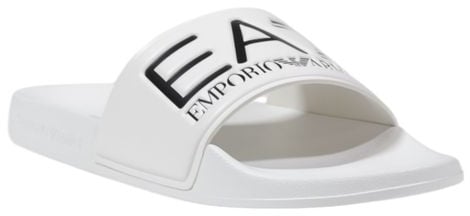 EA7 Emporio Armani White Pvc Slippers