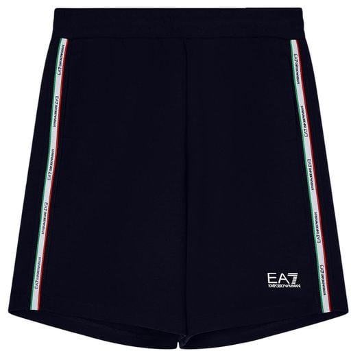 EA7 Emporio Armani Blue Cotton Knee Length