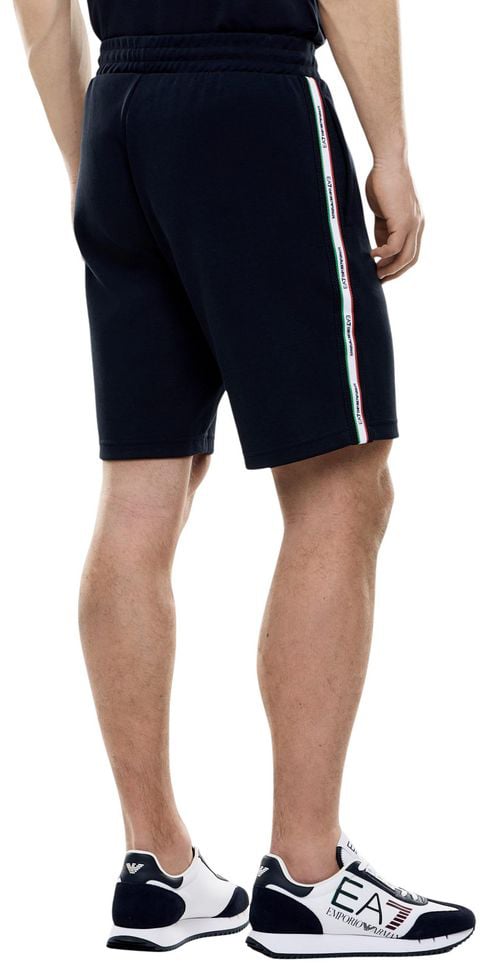 EA7 Emporio Armani Blue Cotton Knee Length