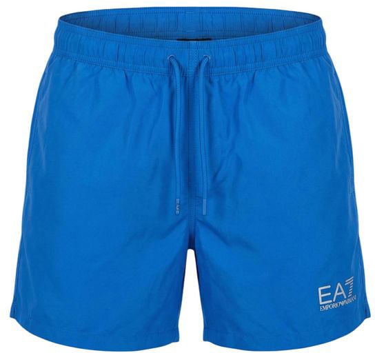EA7 Emporio Armani Blue Polyester Swim Shorts