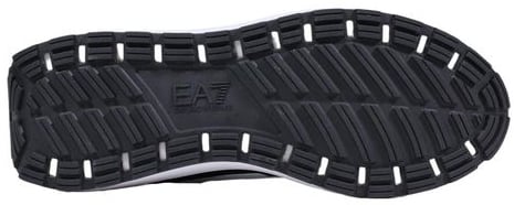 EA7 Emporio Armani Black And White Polyethylene Athletic Sneakers