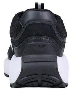 EA7 Emporio Armani Black And White Polyethylene Athletic Sneakers