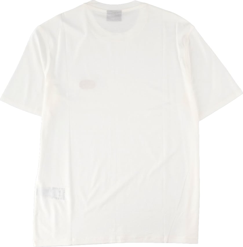 T-shirt in Jersey Misto Lyocell con Ricamo Logo EA
