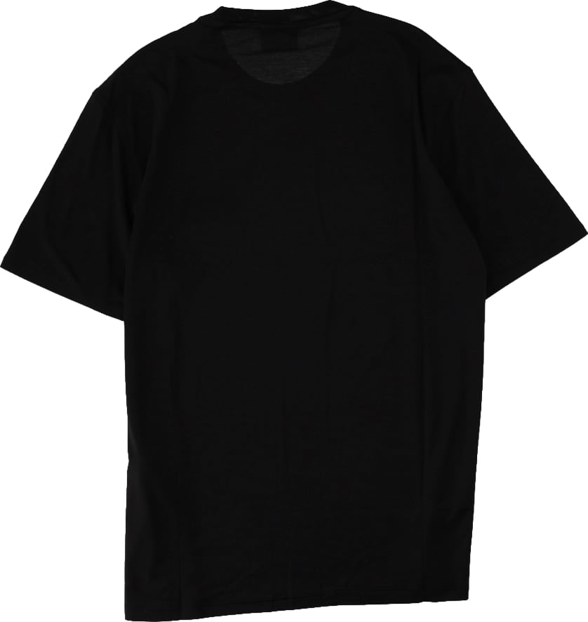 T-shirt in Jersey Misto Lyocell con Ricamo Logo EA