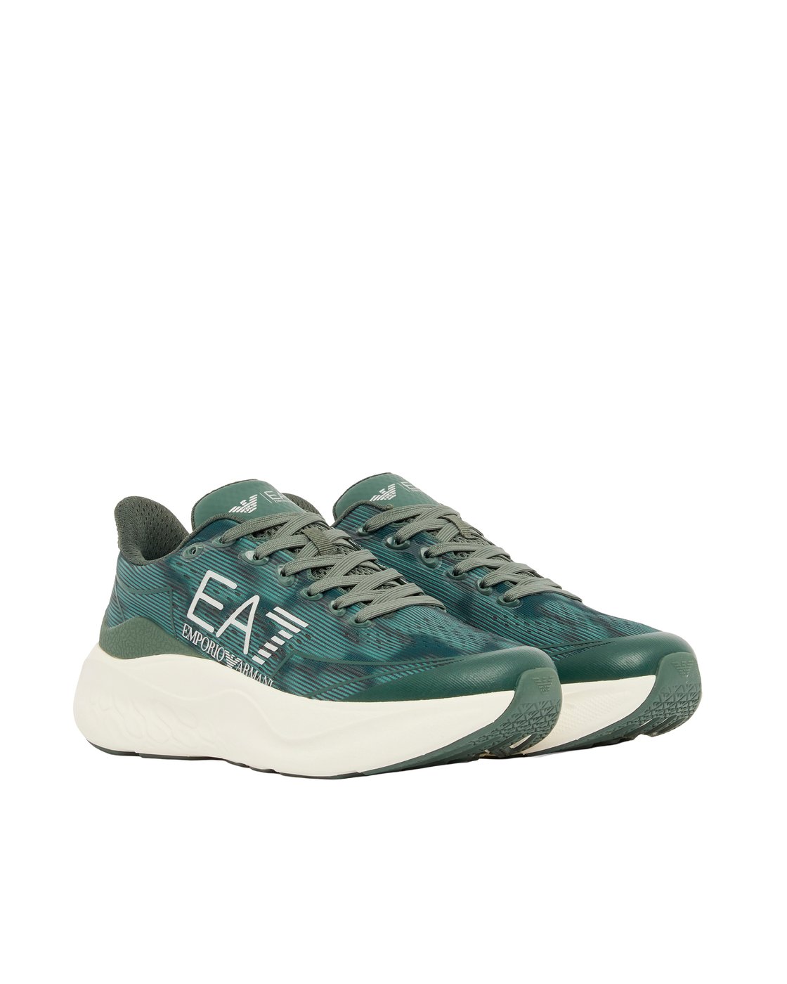 Wave Pattern Running Sneakers with Reflective Details