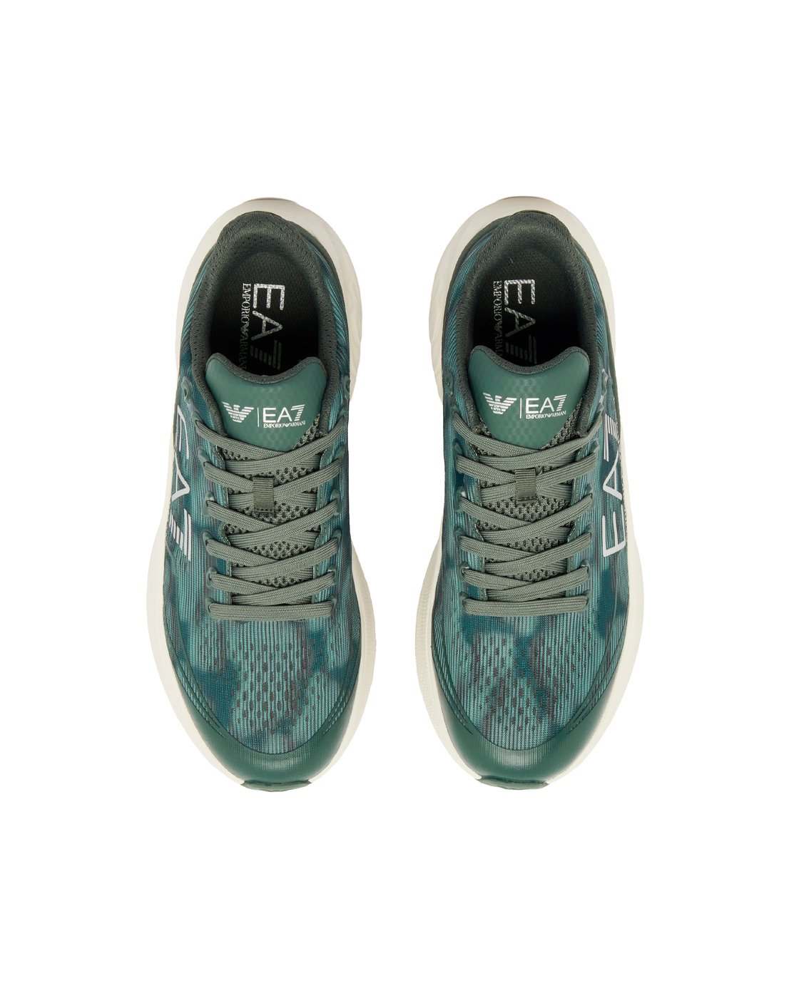 Wave Pattern Running Sneakers with Reflective Details
