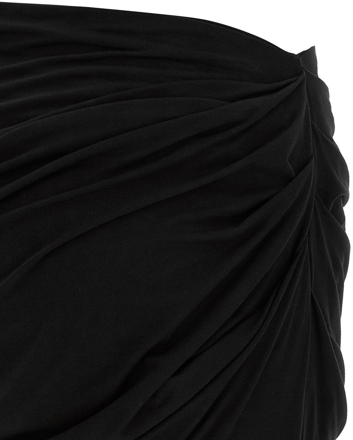Entire Studios Black Viscose Mini Skirt