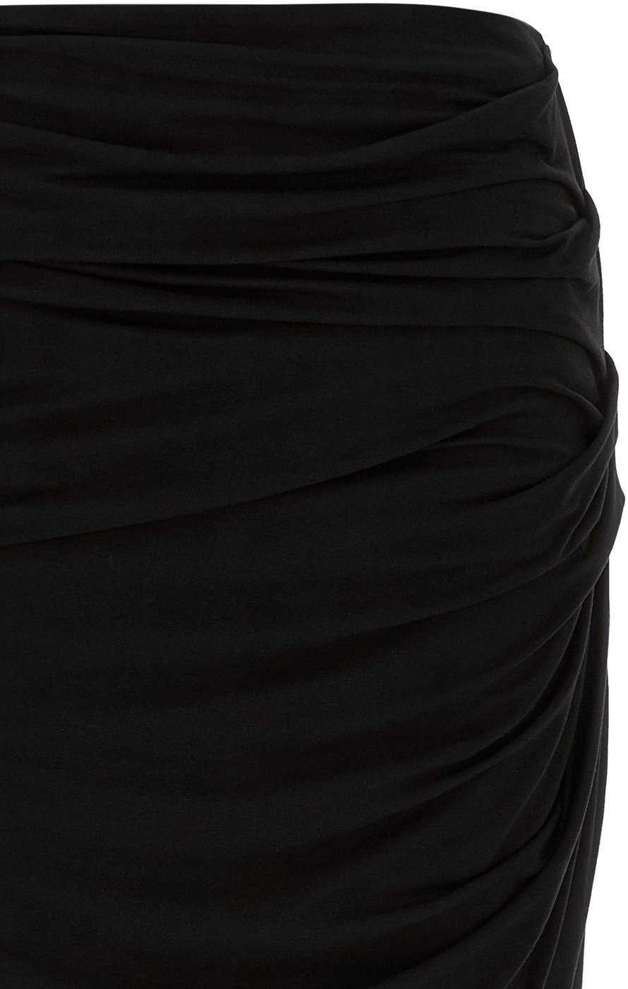 Entire Studios Black Viscose Mini Skirt