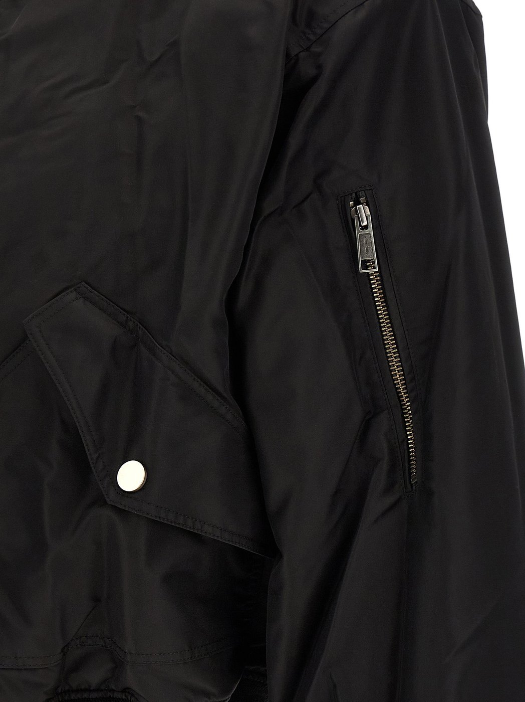 Entire Studios Black Nylon Bomber