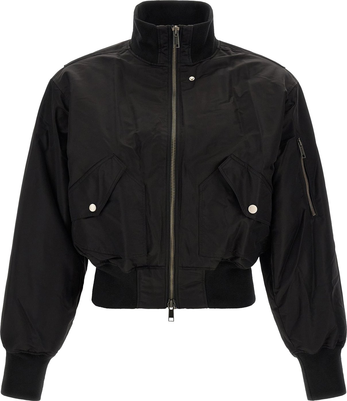 Entire Studios Black Nylon Bomber
