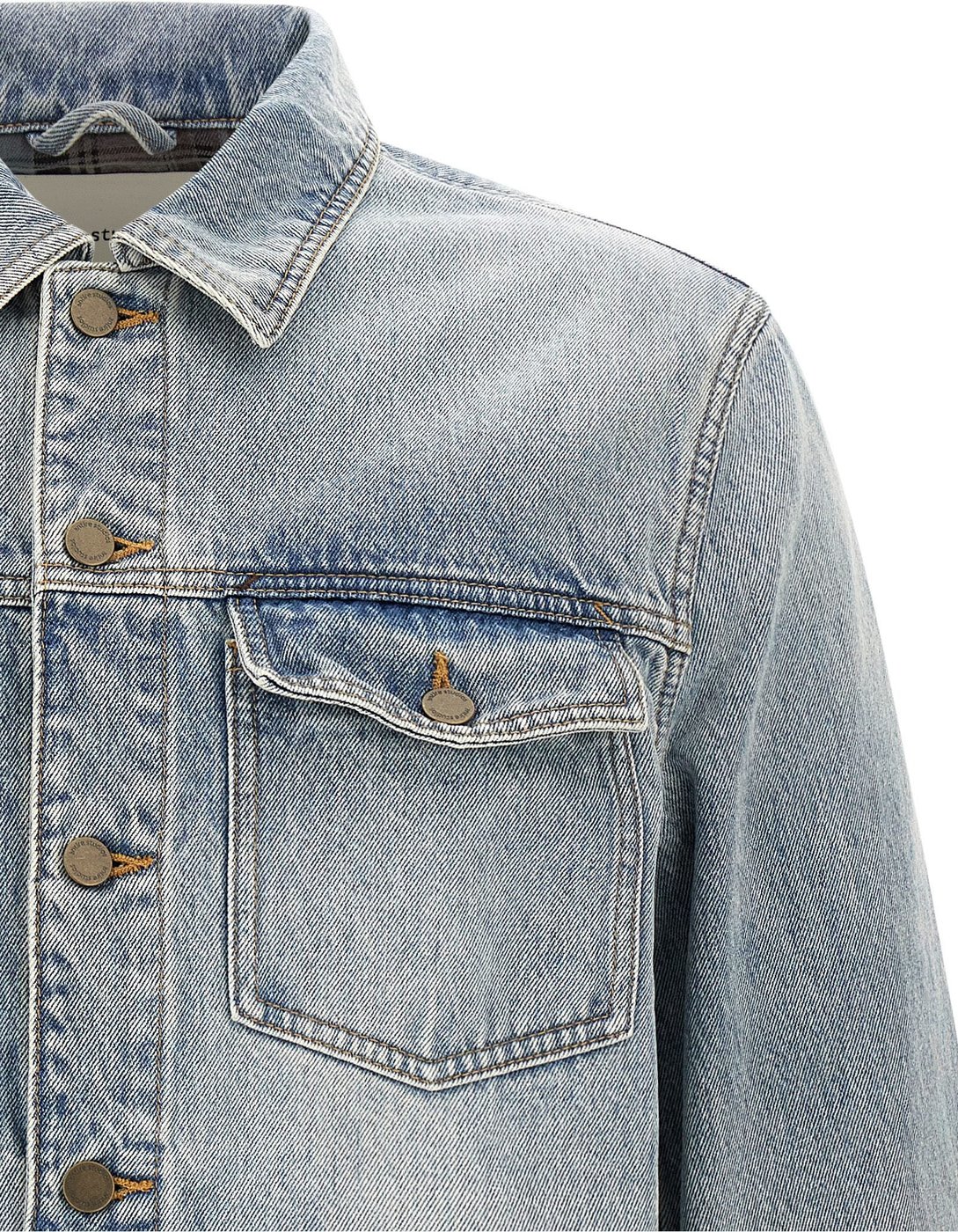 Entire Studios Blue Cotton Denim Jacket