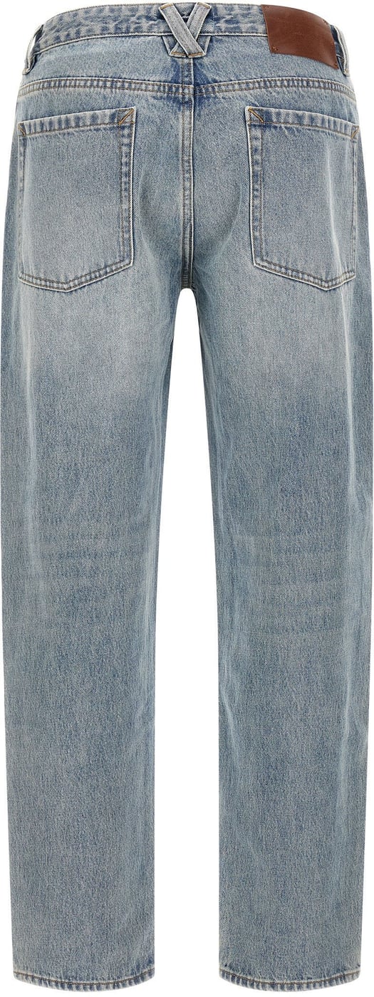 Entire Studios Blue Cotton Straight-Leg Jeans