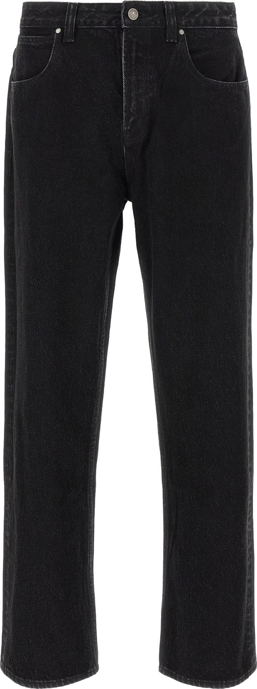 Entire Studios Black Cotton Straight-Leg Jeans