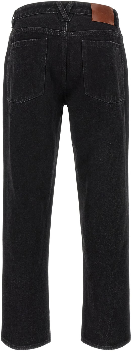 Entire Studios Black Cotton Straight-Leg Jeans