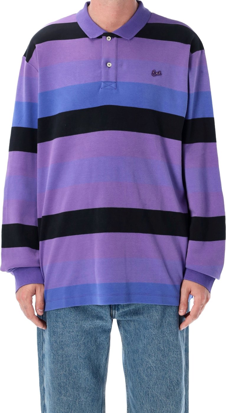 Rugby L/S Polo Purple