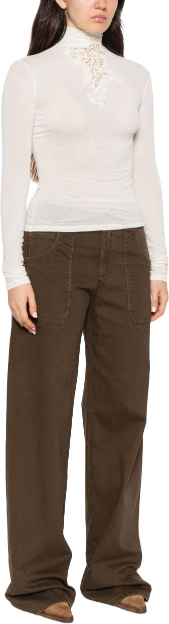 Ermanno Scervino Lace turtle-neck sweater