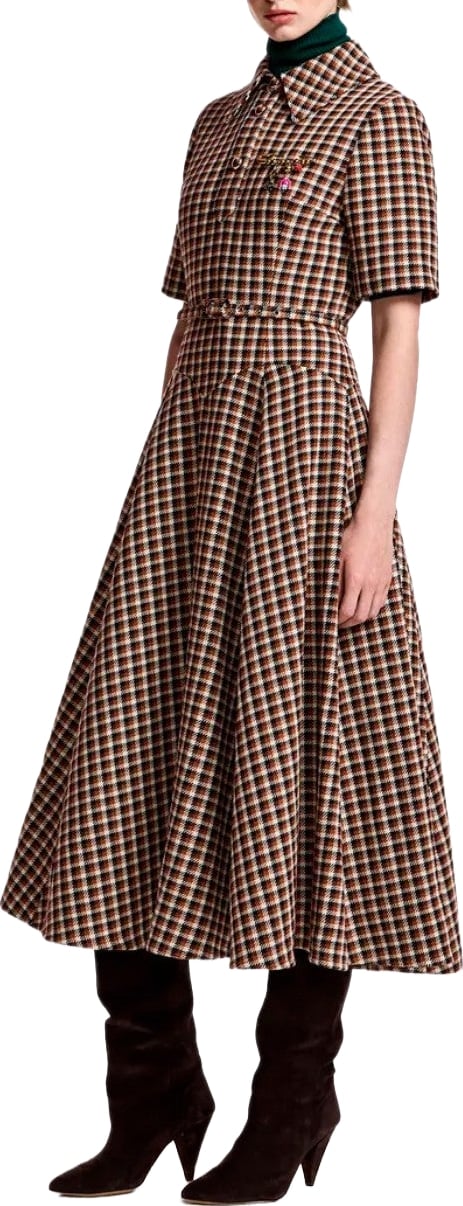 KIN BROWN DRESS ESSENTIEL ANTWERP