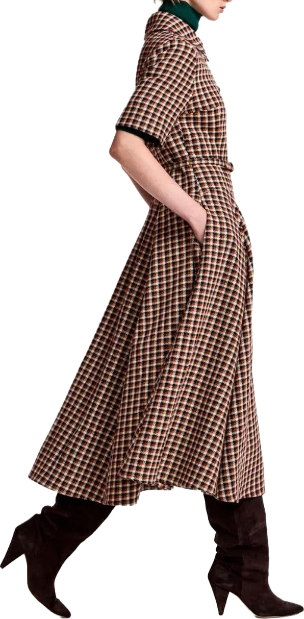 KIN BROWN DRESS ESSENTIEL ANTWERP